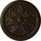 Ekena Millwork Swindon Ceiling Medallion (Fits Canopies up to 2 7/8"), Hand-Painted Bronze, 16 7/8"OD x 1 1/2"P CM16SWBZS - alternate 1